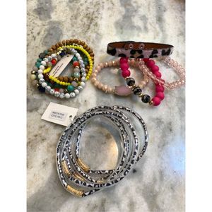 Multi Color Beaded and Bangle Bracelets #grab bag